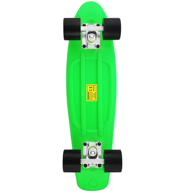 Meketec Skateboards Youth 22 inch Mini Cruiser Girl Beginner Skateboard for Kids Boys Children Toddler Skateboard Teenagers Adults (Green Black) - Image 3